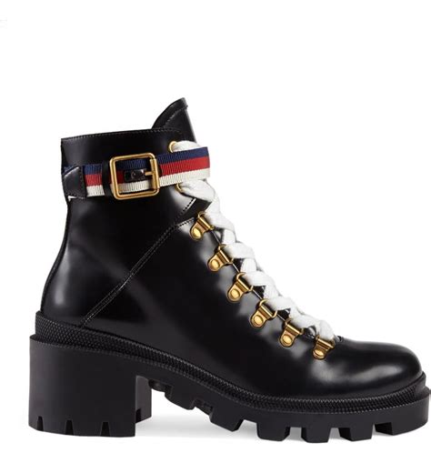 gucci trip lug sole boot|gucci ladies boots.